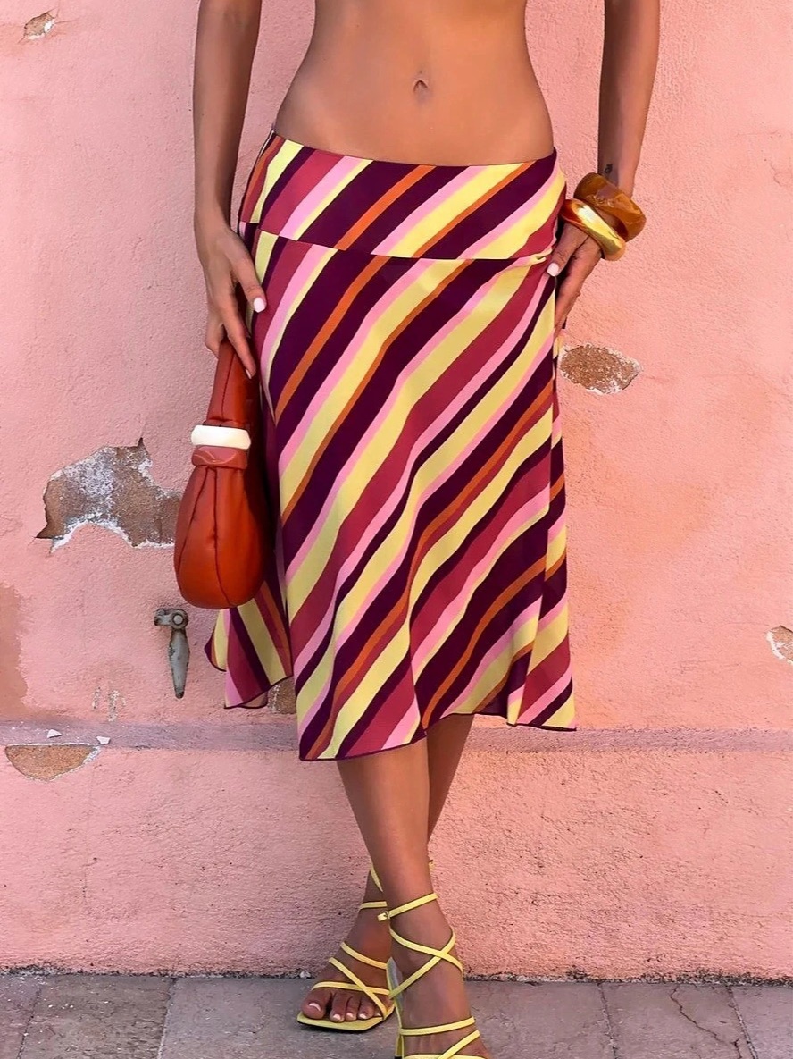 Nora Striped Midi Skirt & Tank Top — image 2 of 8